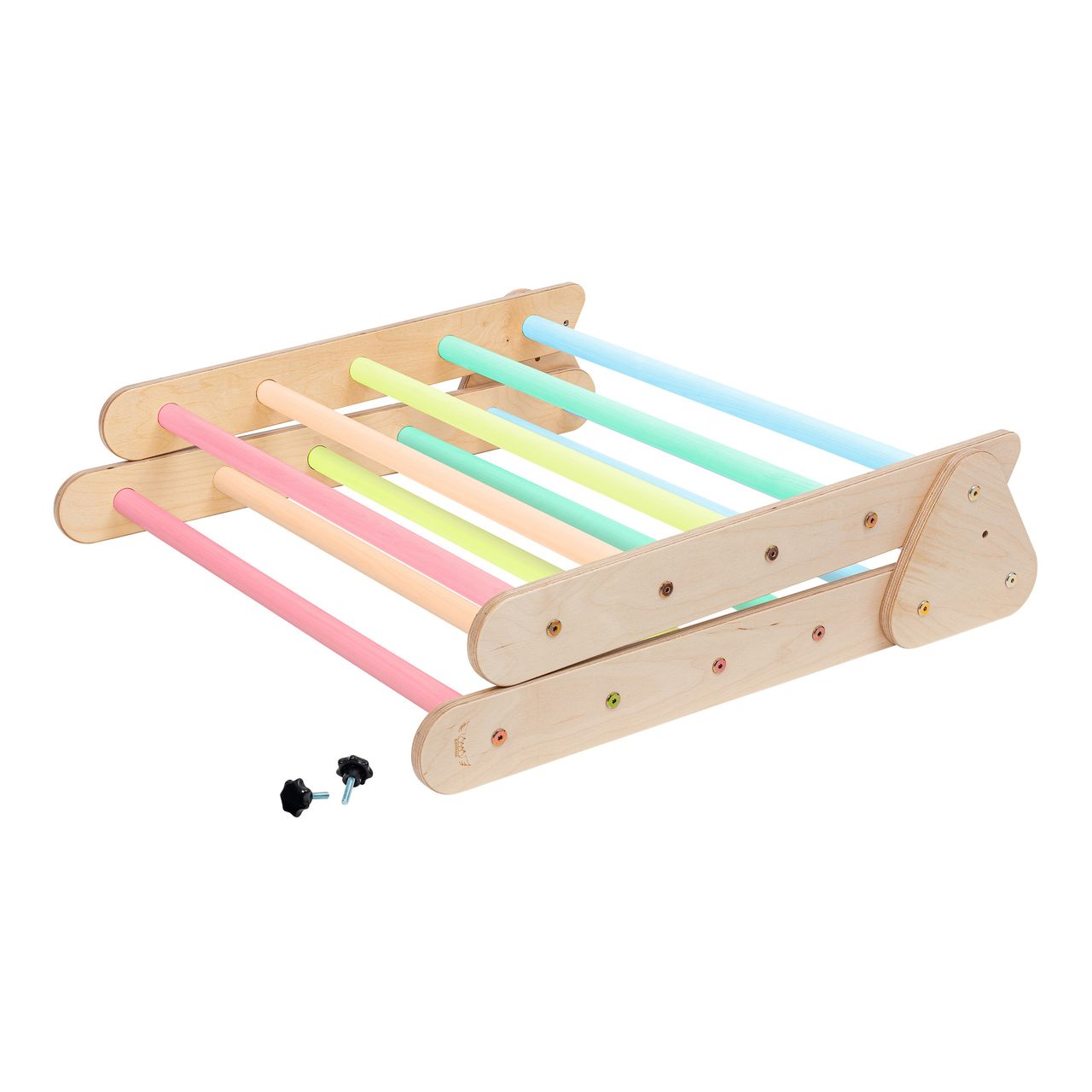 KateHaa Kletterdreieck aus Holz - Pastell