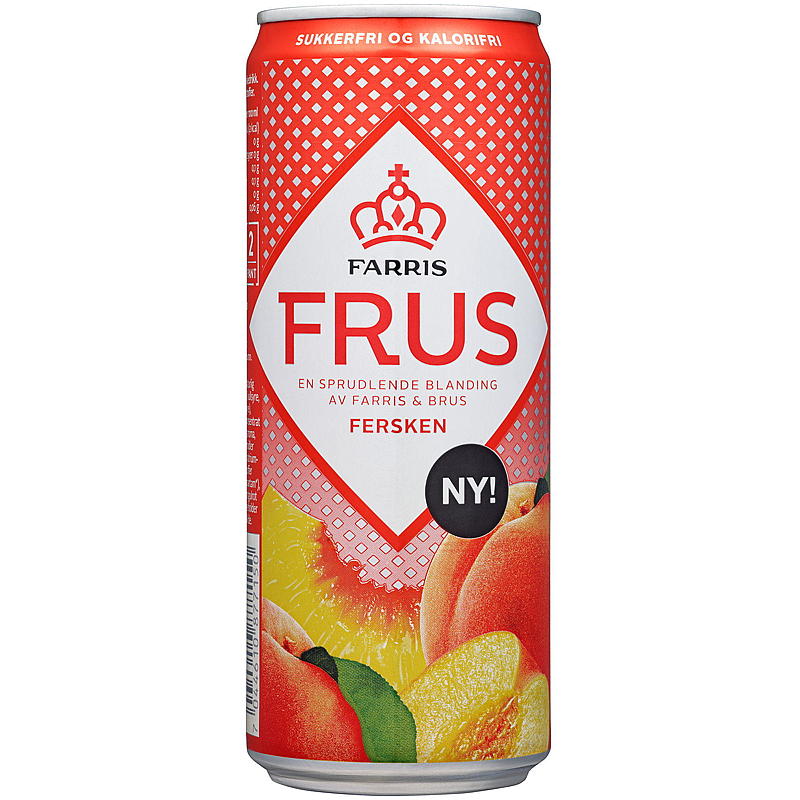 Farris Farris Frus 0,33 l boks sleek fersken