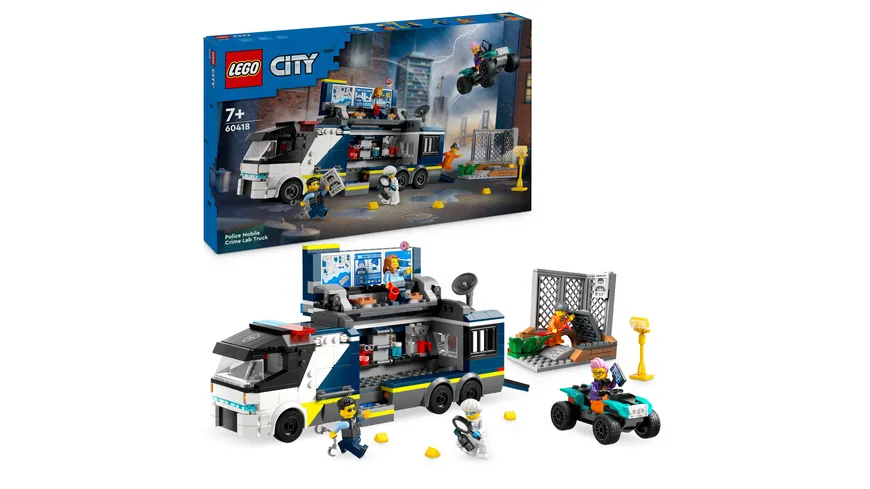 LEGO City 60418 Polizeitruck mit Labor