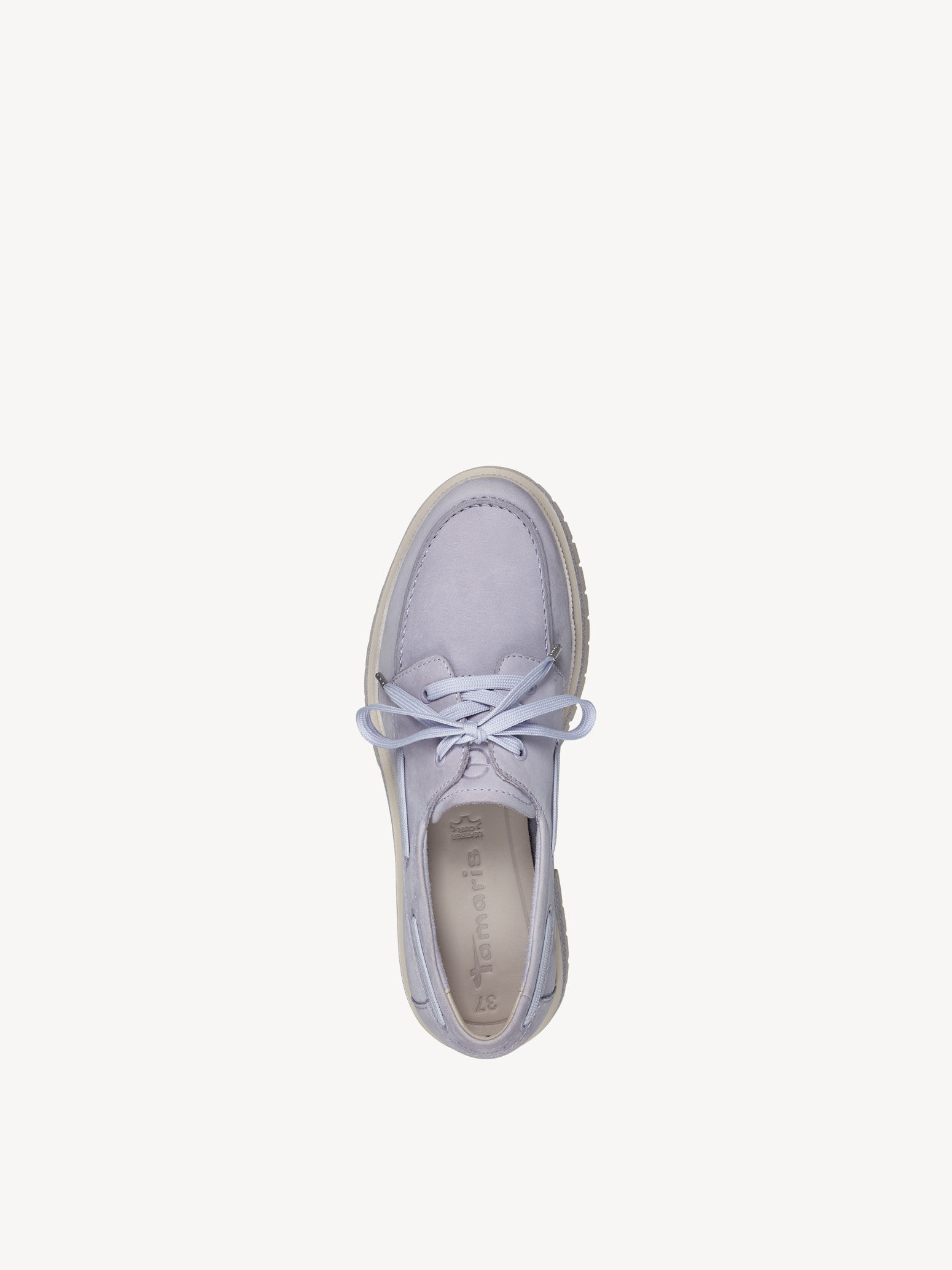 Derbie en cuir - mauve