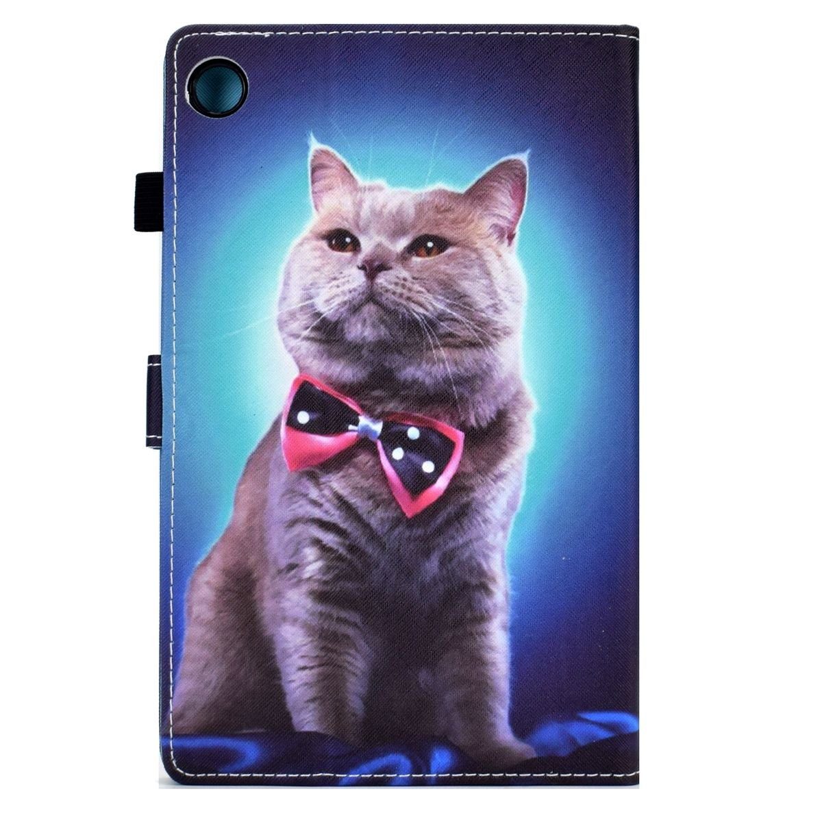 Wigento Tablet-Hülle Für Samsung Galaxy Tab A8 2021 X205 X200 Design Motiv 2 Kunstleder Hülle Cover Tablet Tasche Case Neu