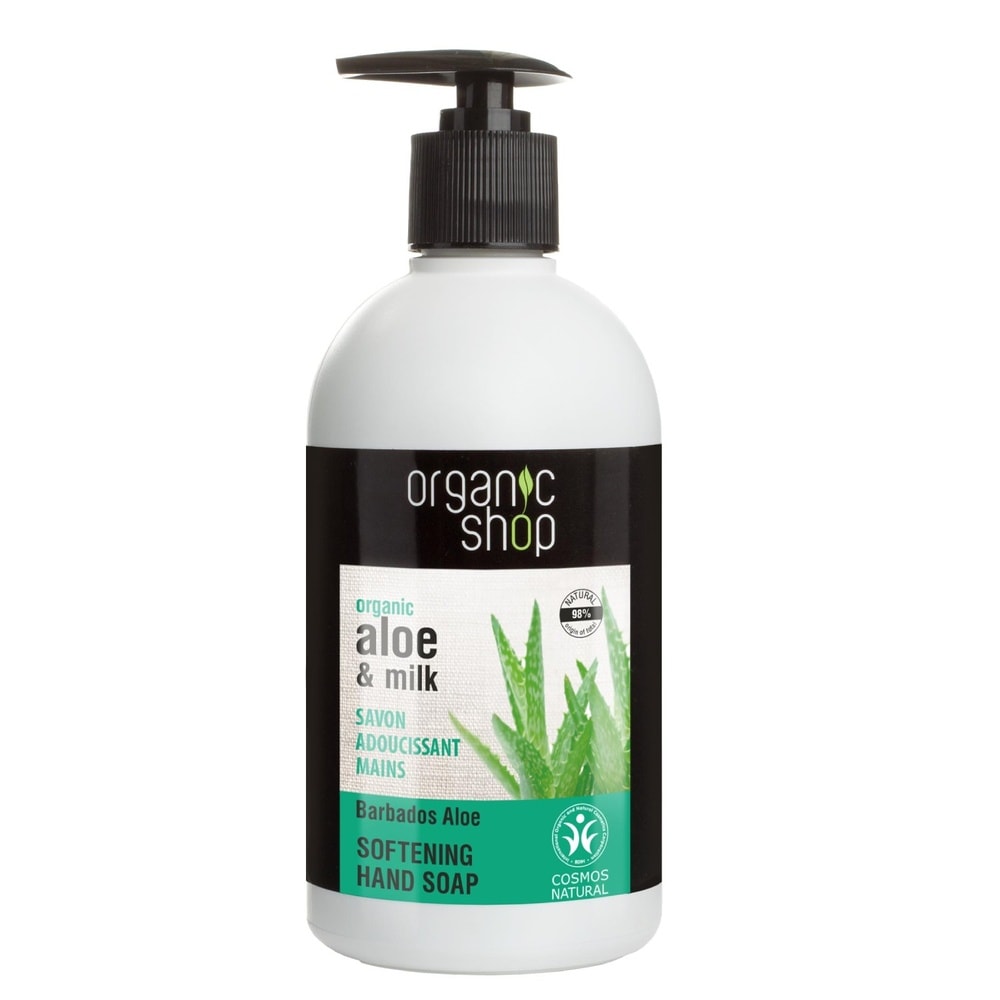 organic shop Savon Liquide Mains Adoucissant Aloé Vera Savon mains