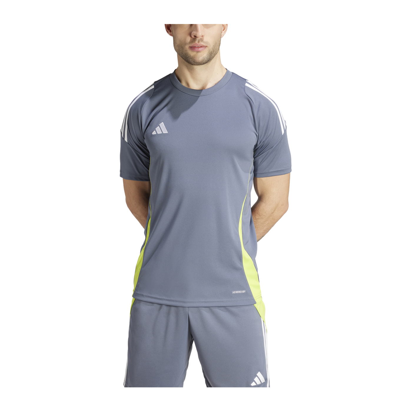 adidas Tiro 24 Trikot Grau Weiss Gelb