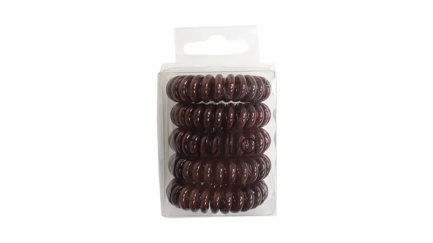 Guilia Haargummis Spirale Braun