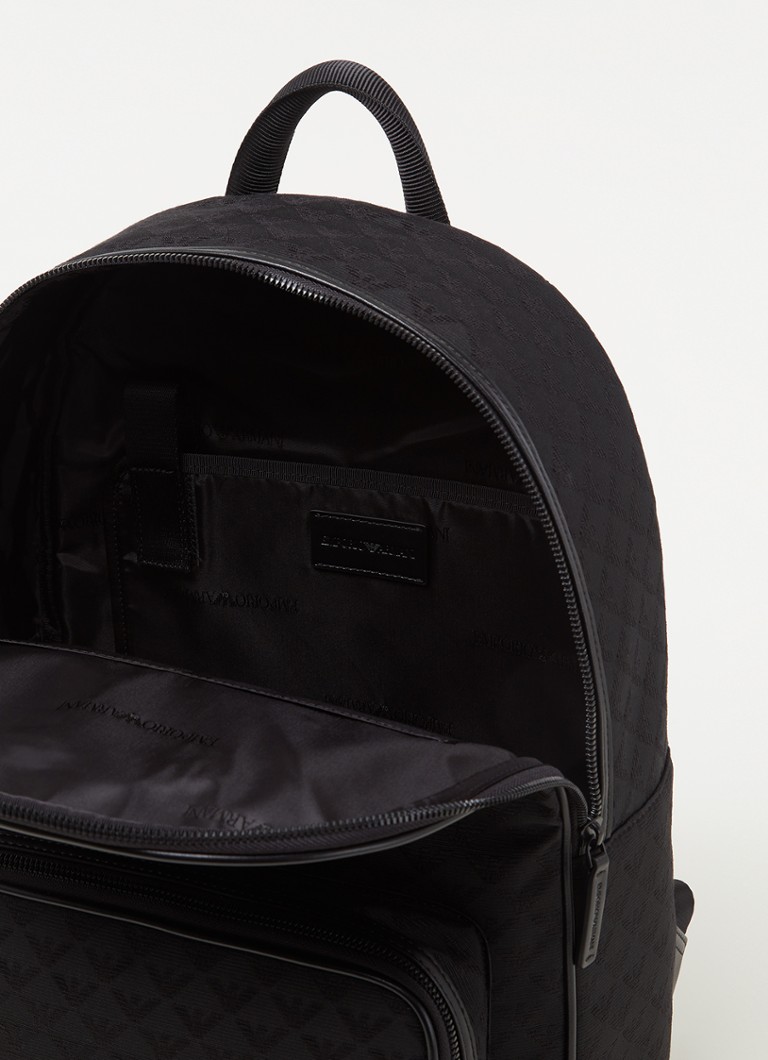 Batoh Emporio Armani s potiskem loga a přihrádkou na 13palcový notebook