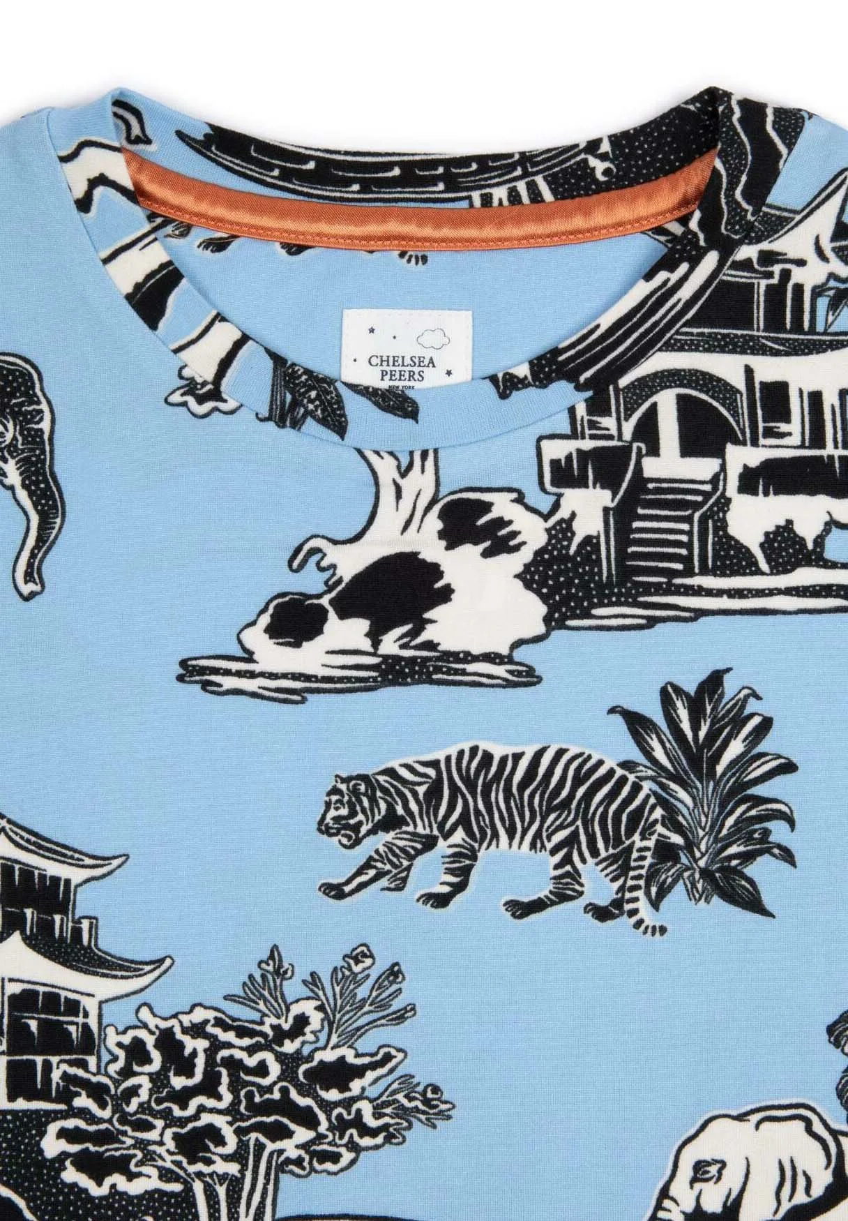 Conjunto de pijama con estampado de animales de Chelsea Peers
