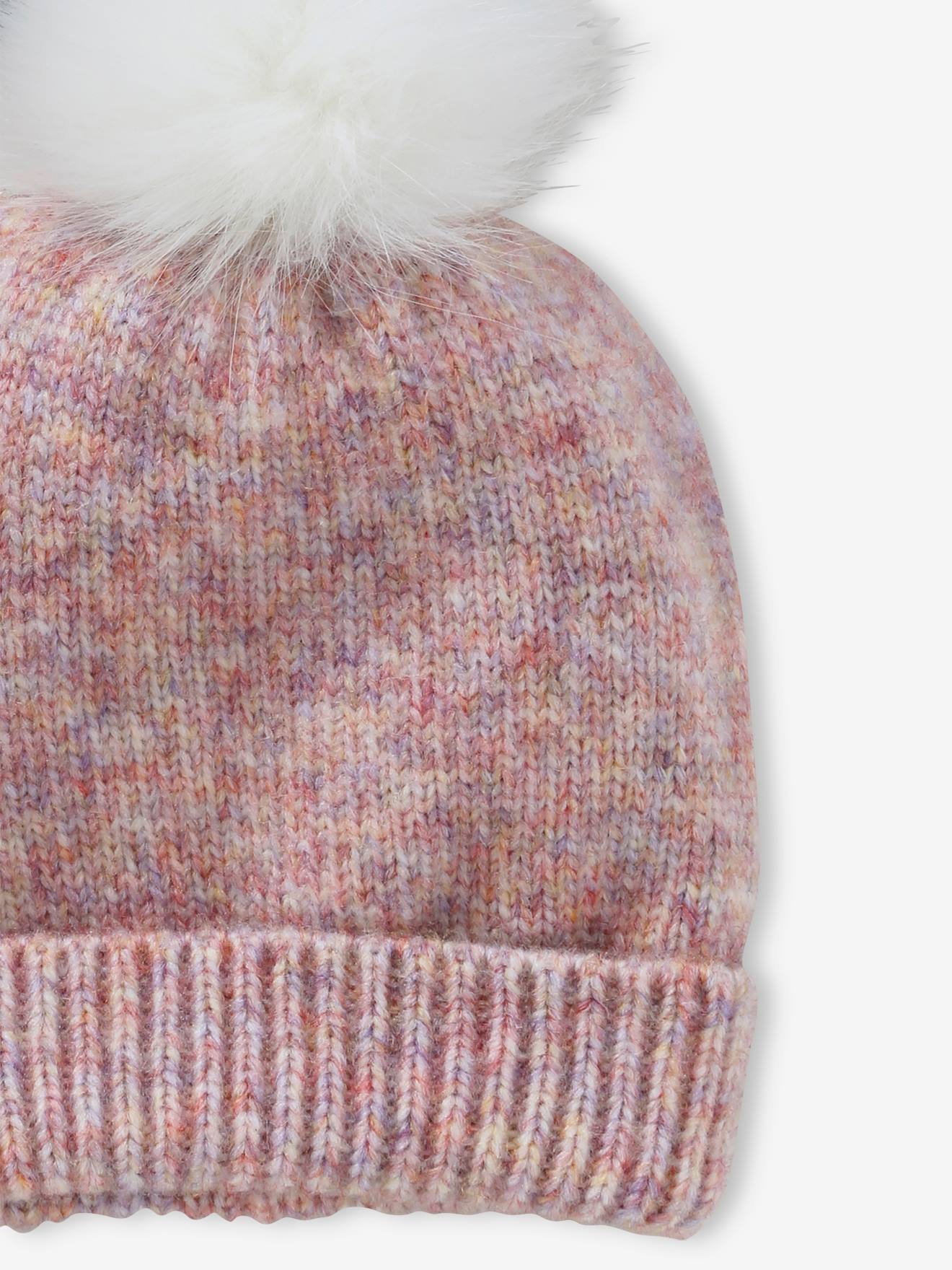 Vertbaudet Mädchen Bommelmütze - rosa