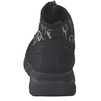 Rieker Sneaker Bootie in schwarz