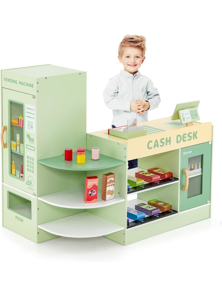 COSTWAY Kaufladen von 3-8 Jahren in Grün günstig kaufen onesize