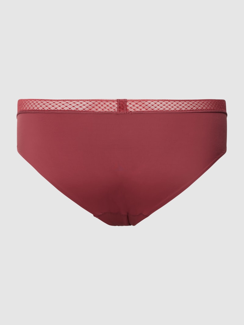 Slip mit Label-Detail Modell 'Sed Com' in bordeaux rot