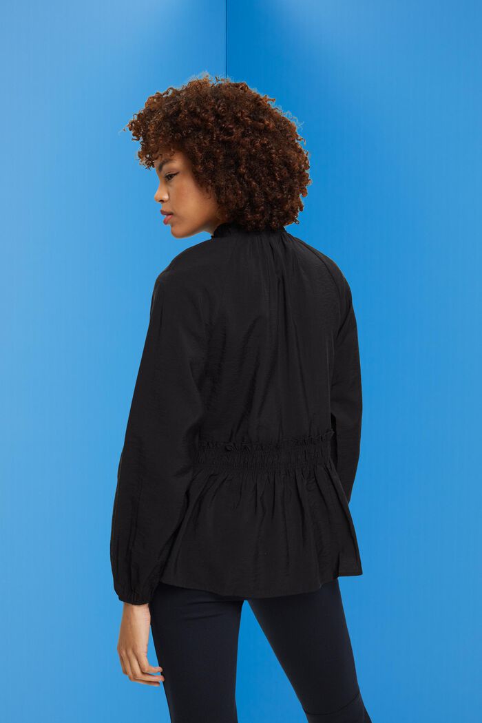 Rüschenbluse mit Bindedetail