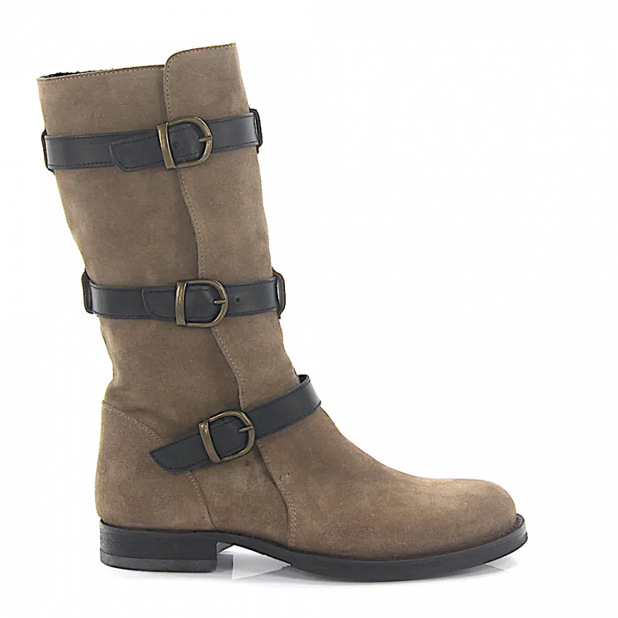 Budapester - Stiefel Veloursleder - braun
