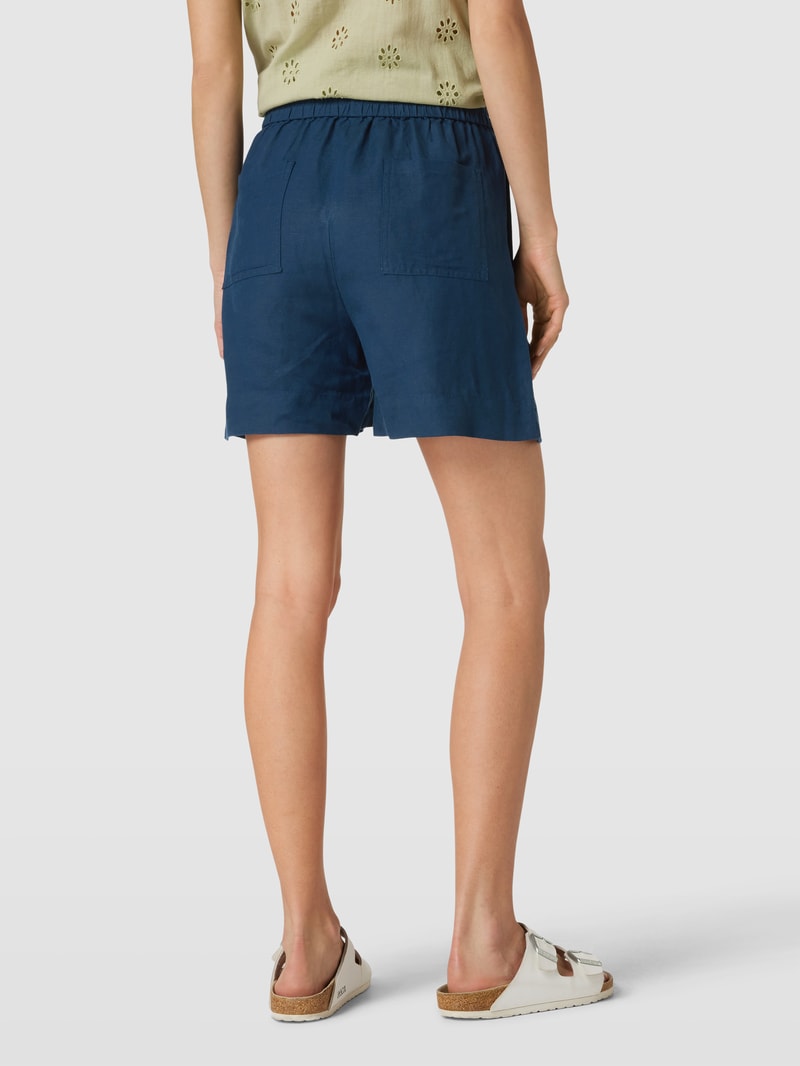 Shorts mit Eingrifftaschen in marineblau