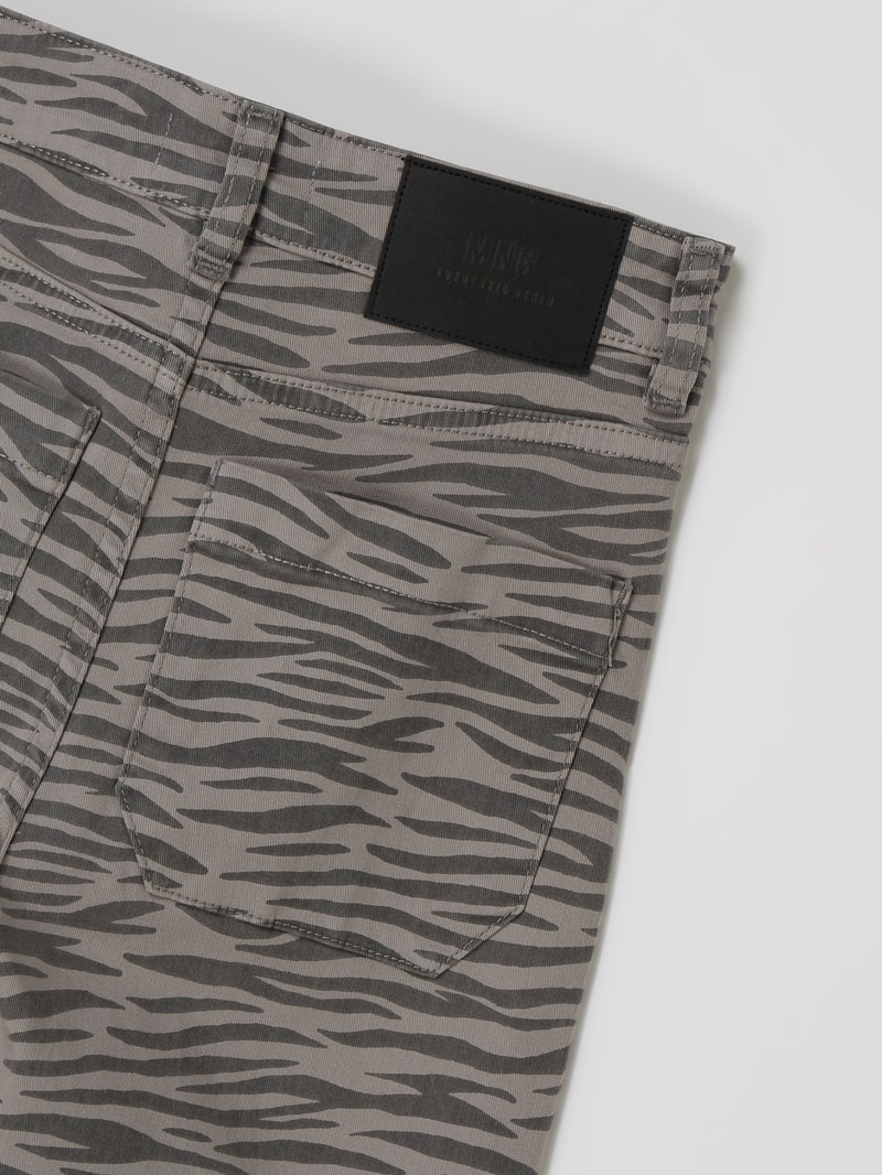 Hose mit Stretch-Anteil Modell 'Tiger' in mittelgrau meliert