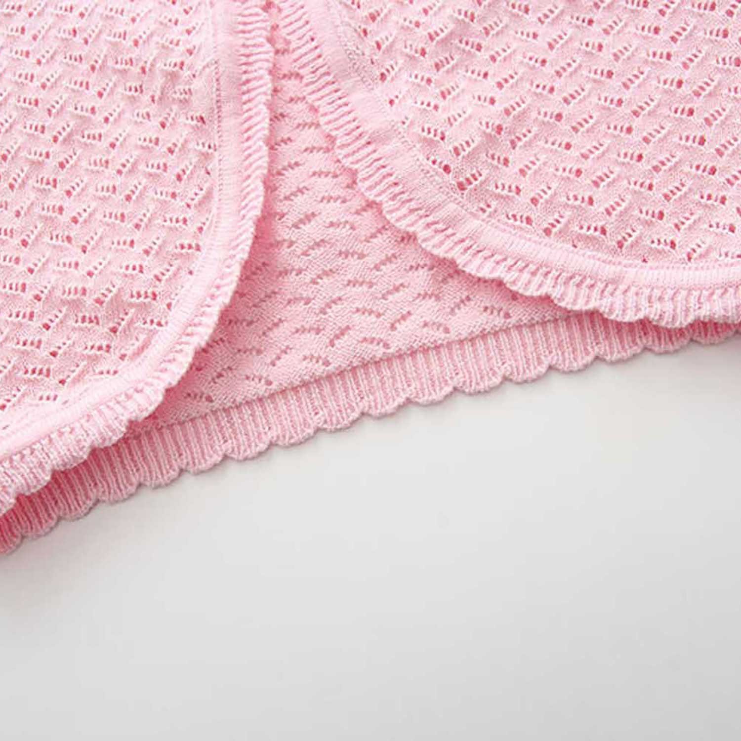 TOPMELON Bolero Strickbolero Shrug Kinder Strickjacke Vorne offen gehäkelt