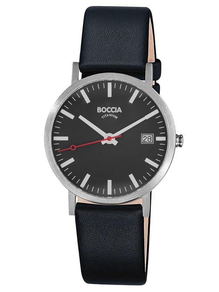 Boccia Unisex Armbanduhr Titan/Schwarz günstig kaufen onesize