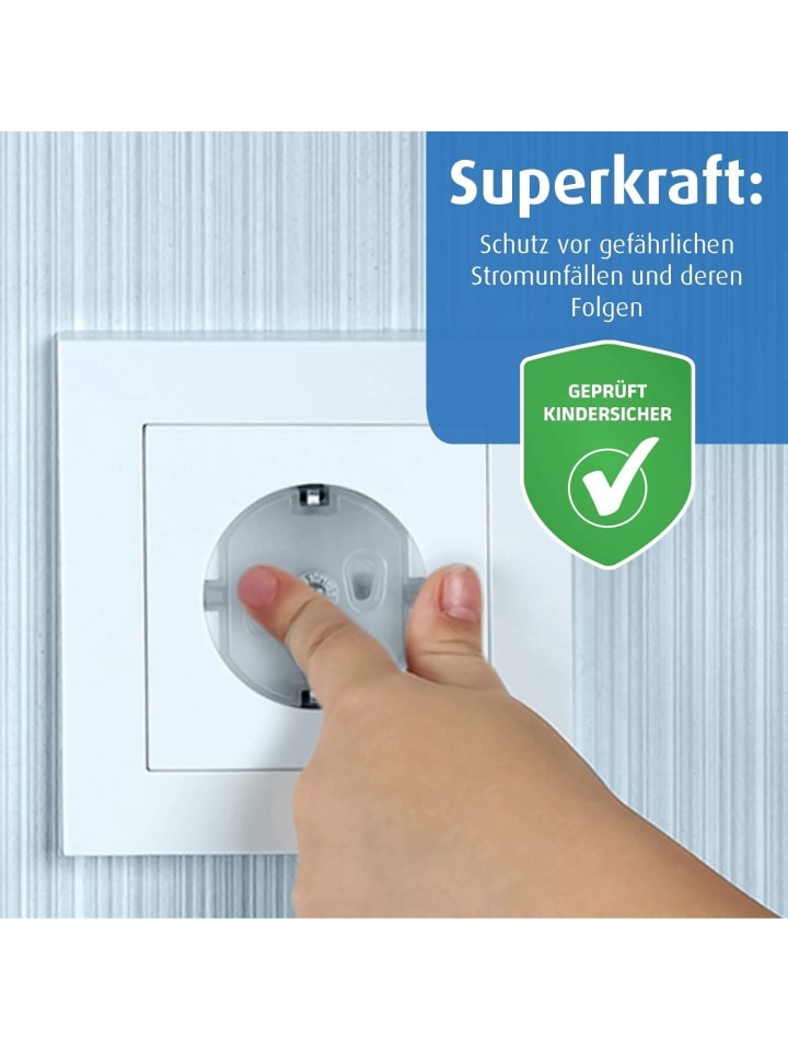 Reer [5 Stück] Steckdosenkappe in Transparent ab 0 Monate günstig kaufen onesize