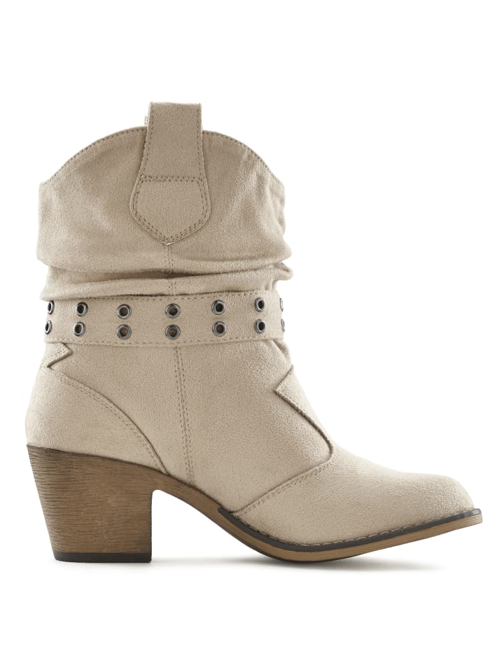 LASCANA Cowboy Stiefelette in beige günstig kaufen 42