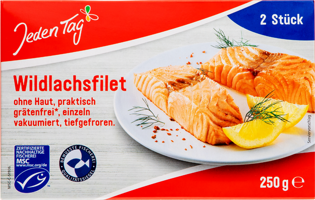 Jeden Tag Wildlachsfilets