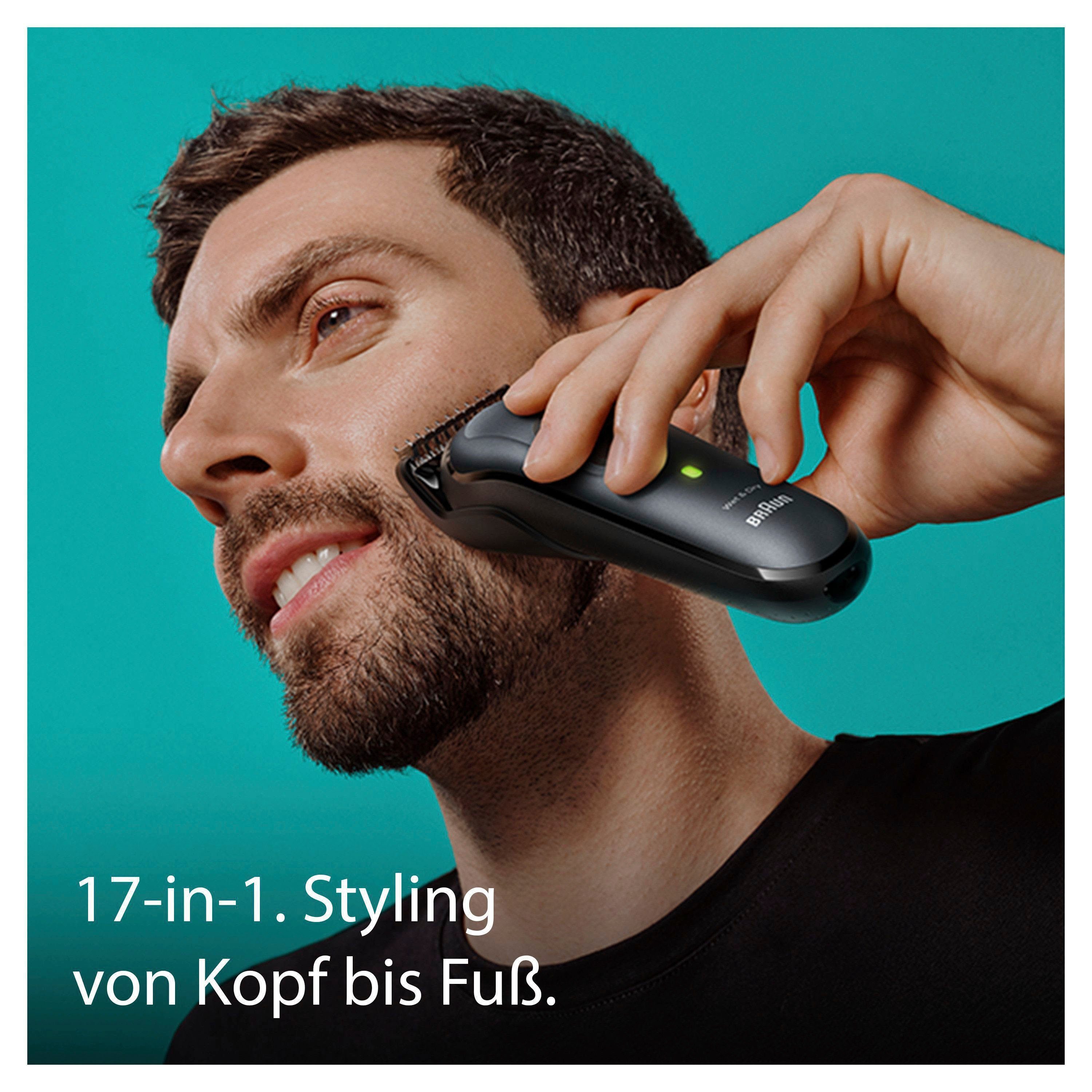 Braun Haarschneider All-In-One Styling Set MGK7491, Styling Set, Wasserdicht, 17-in-1 Barttrimmer