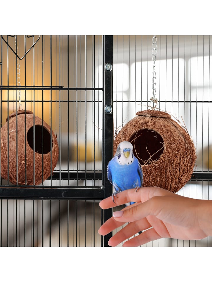 relaxdays 2 x Vogelhaus in Natur günstig kaufen onesize