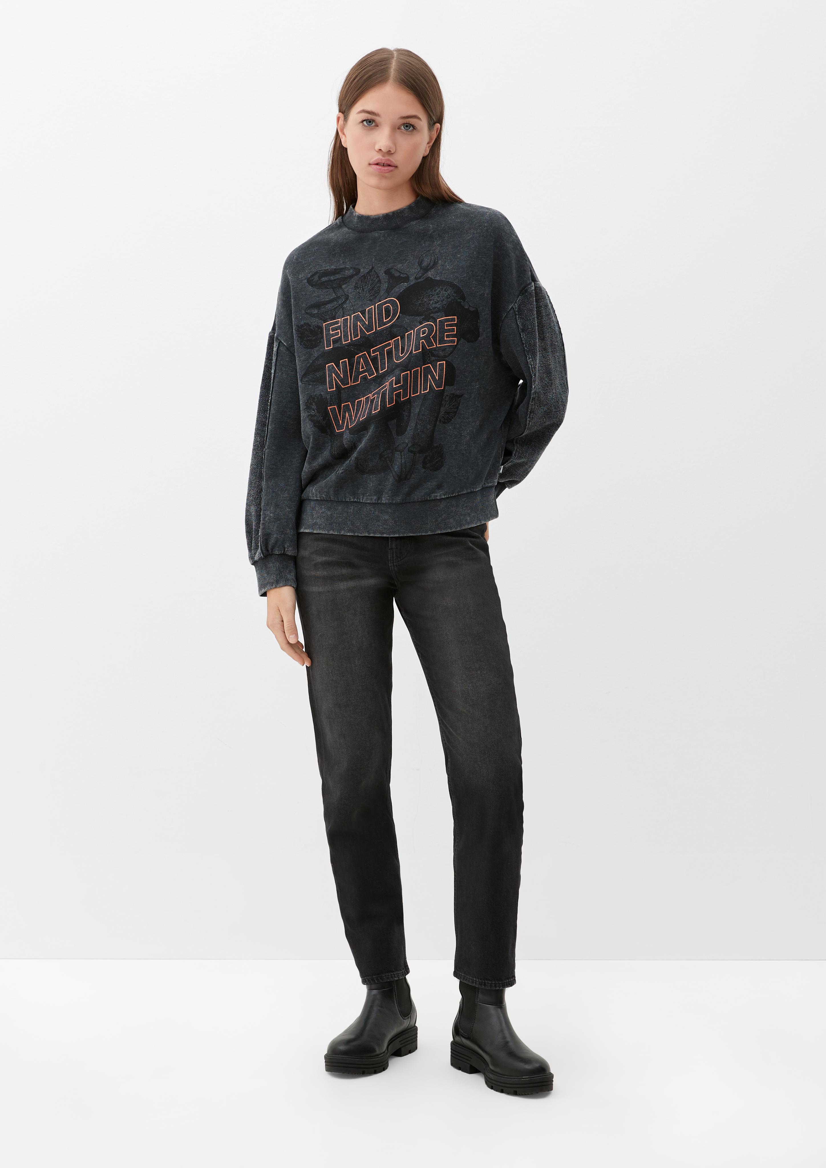 Sweatshirt mit Glitzerartwork  2120201-99D0