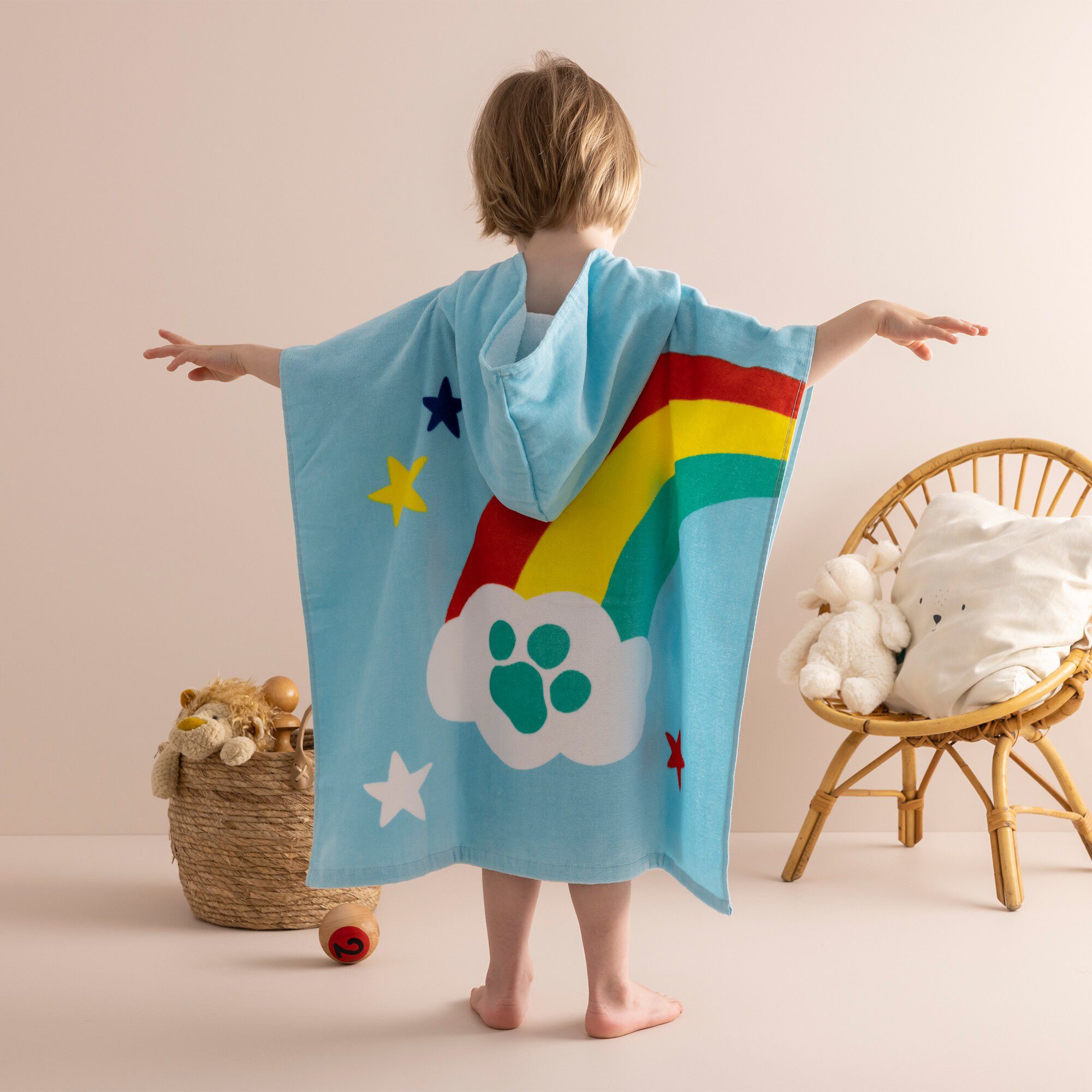 Poncho de bain enfant Pat Patrouille à capuche personnalisable