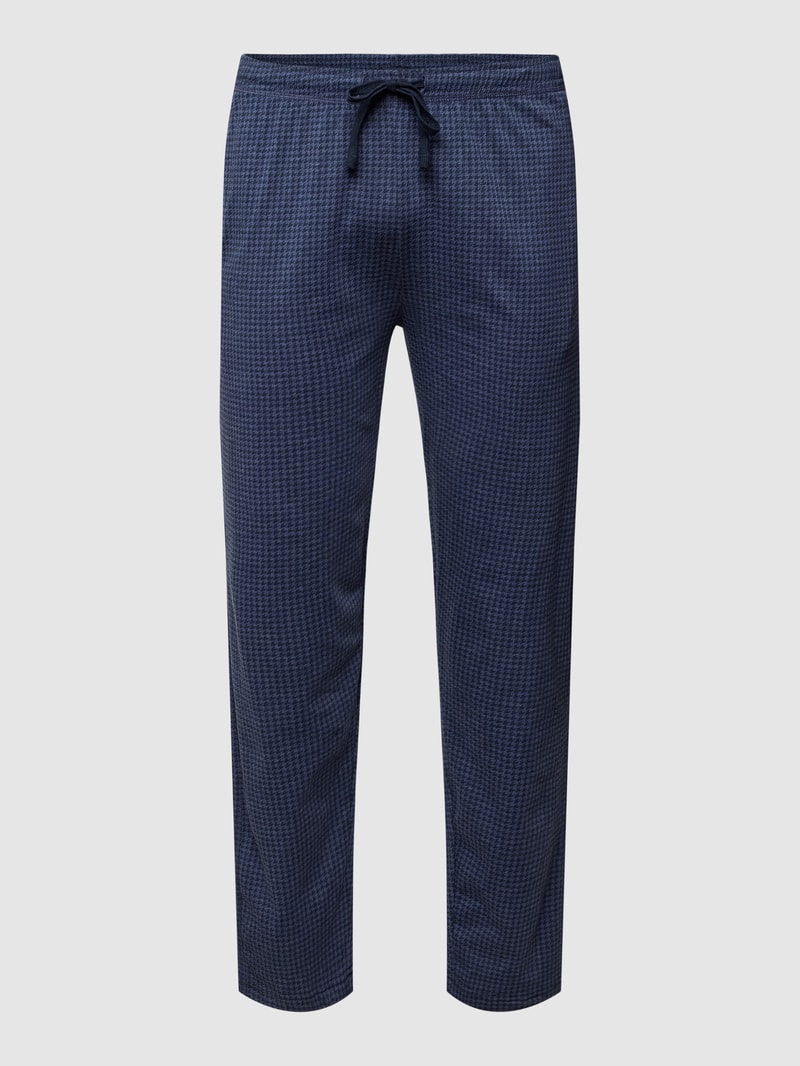 PLUS SIZE Pyjama-Hose mit Karomuster in blau