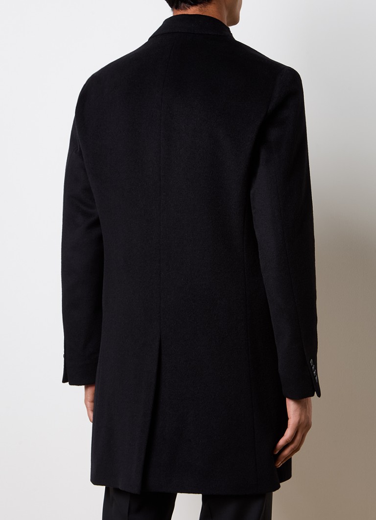 Oscar Jacobson Silvian coat in cashmere wool blend with flap pockets