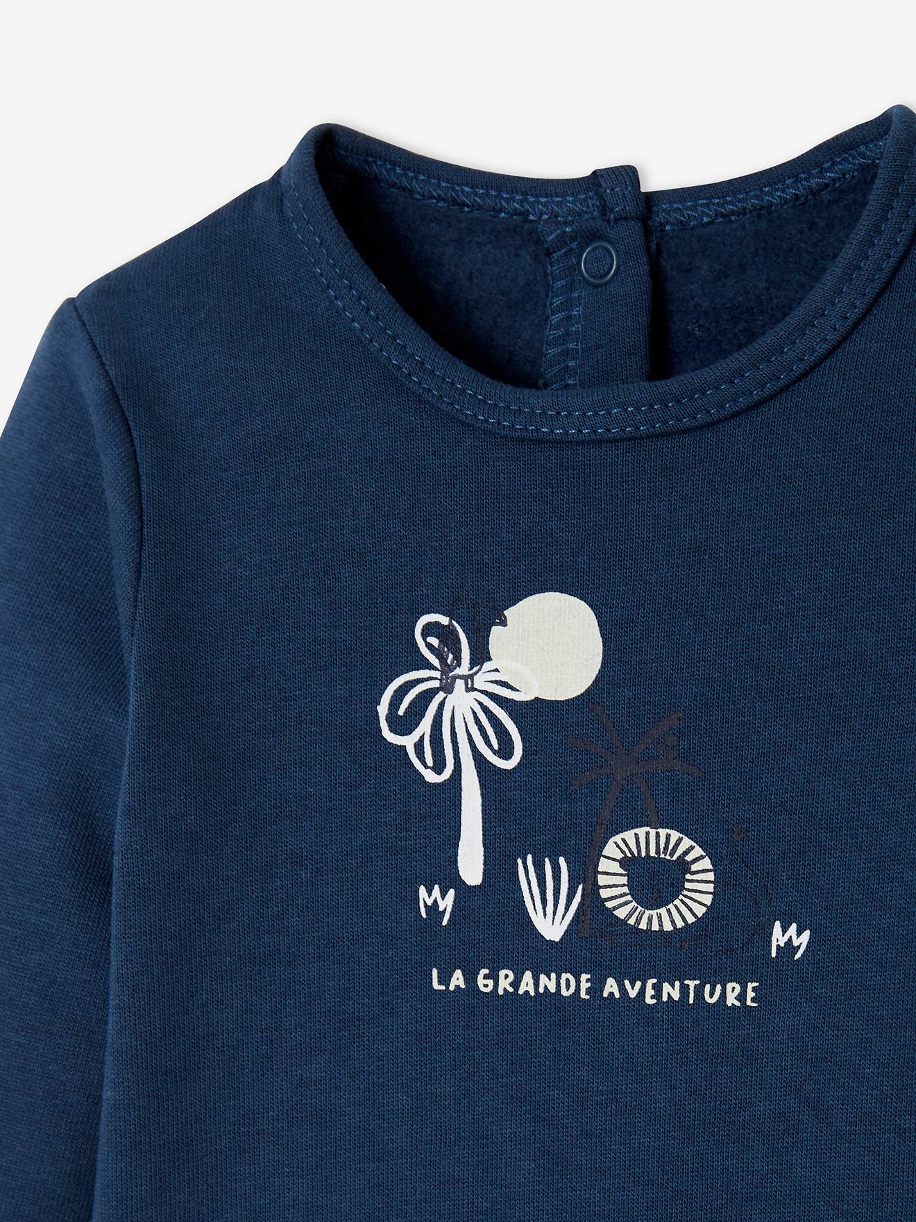 Vertbaudet 2er-Pack Baby Strampler aus Sweatware  Oeko-Tex - pack blau