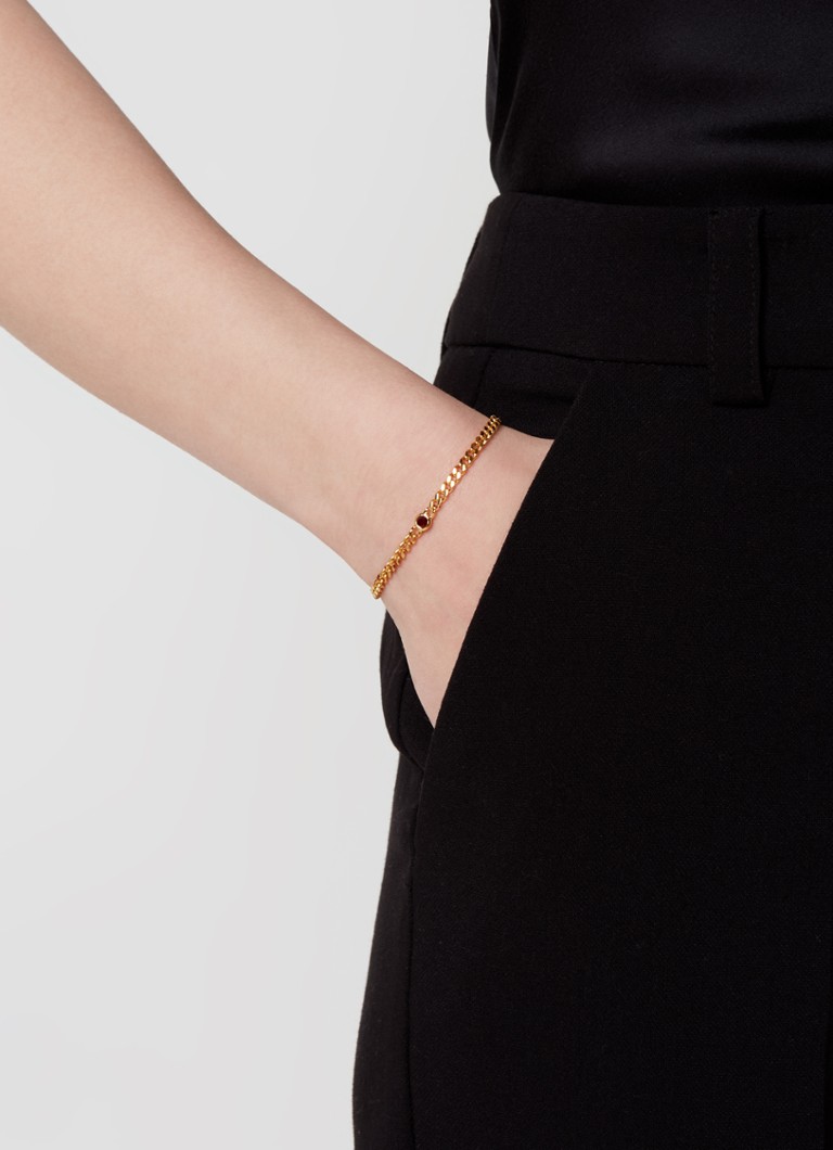 Missoma Birthstone bracelet July gold-plated