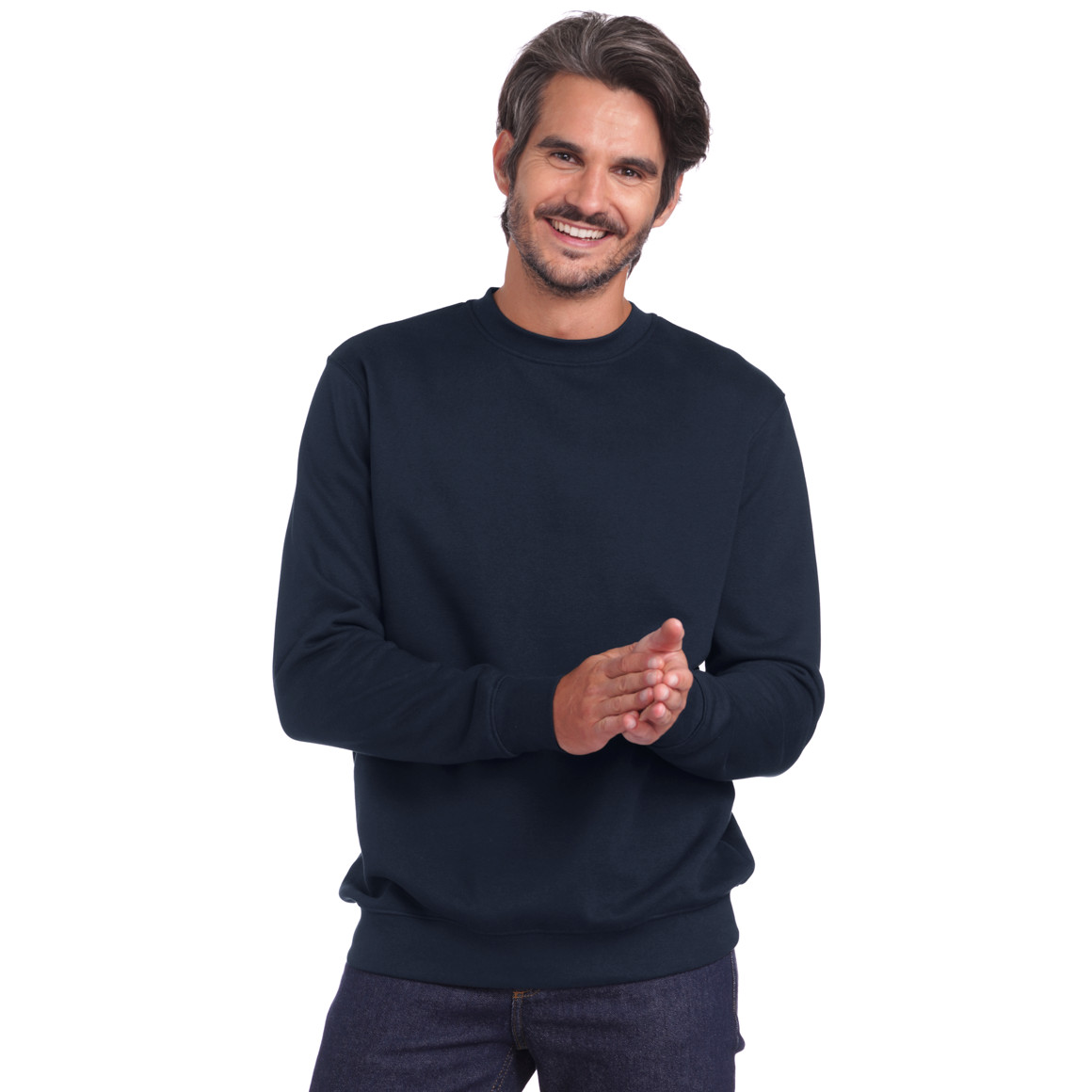 Herren Sweatshirt mit Rundhalsausschnitt