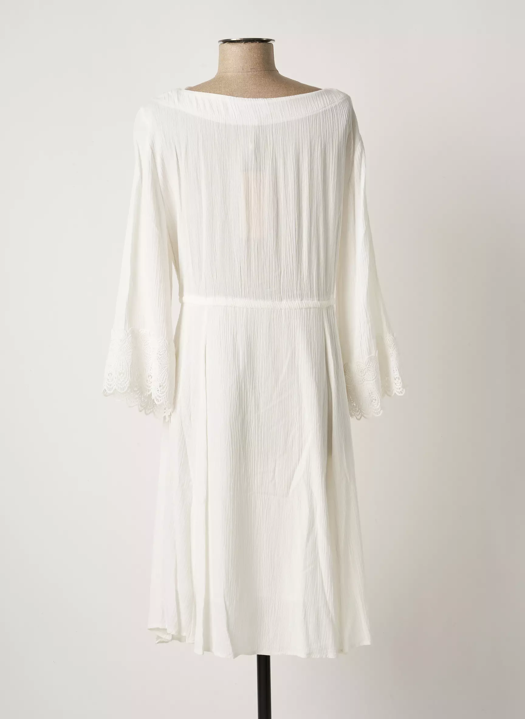 Cream Robes Mi Longues Femme couleur blanc