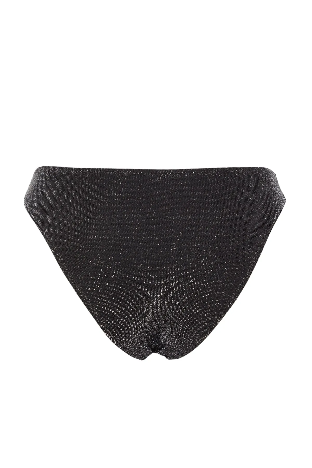 Trendyol Collection  Glitzernde reguläre Bikinihose mit schwarzen Accessoires TBESS23BA00272