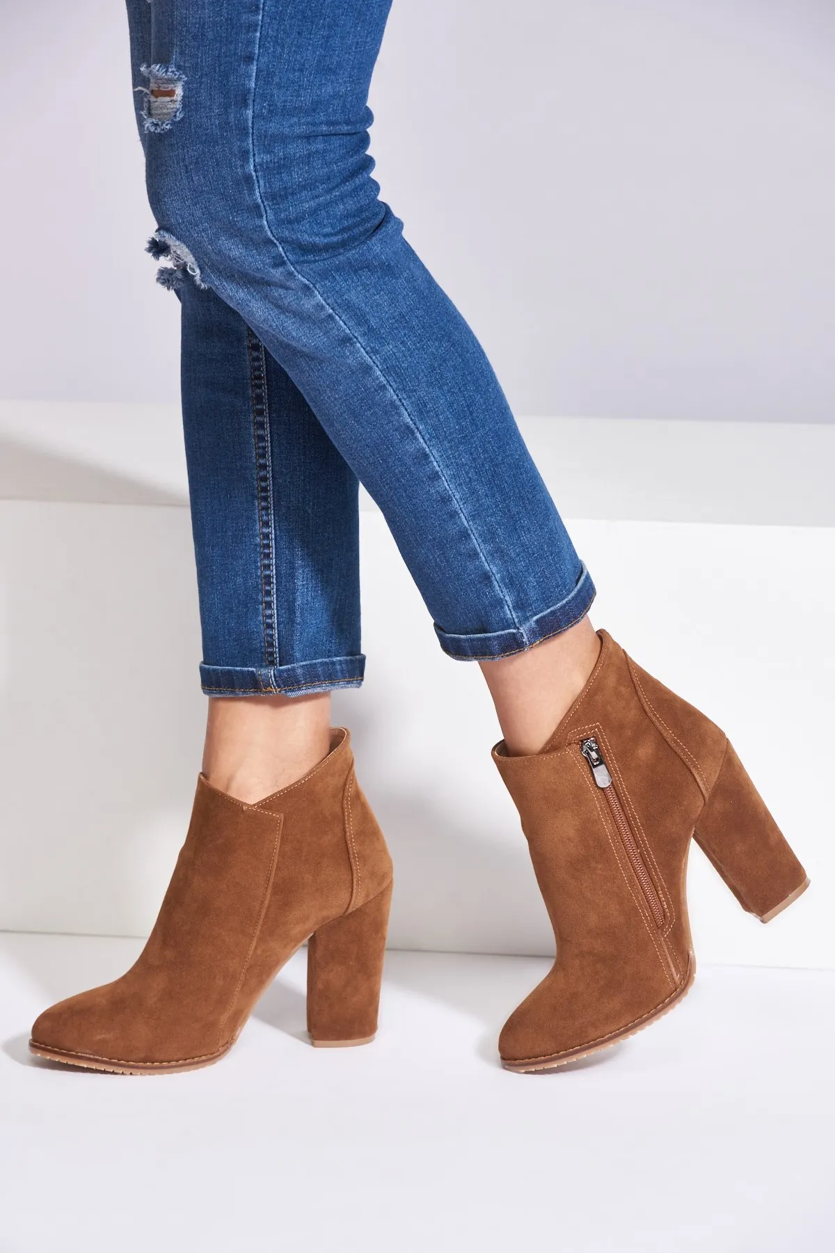 Fox Shoes  Hellbraune Damenstiefel A922640802