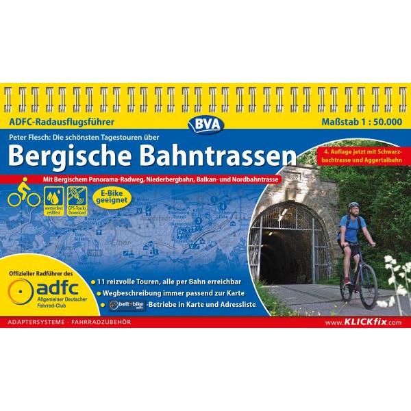 ADFC-RADAUSFLUGSFÜHRER BERGISCHE BAHNTRASSEN - Radwanderführer