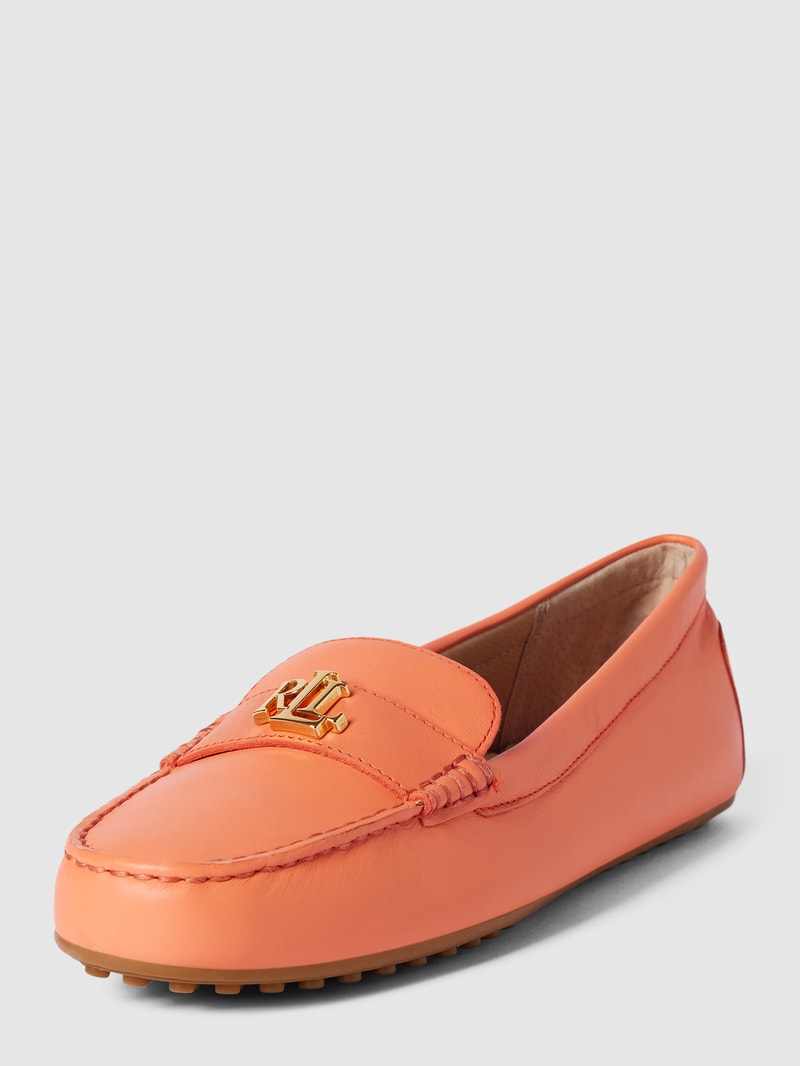 Penny-Loafer mit Label-Detail Modell 'BARNSBURY' in koralle