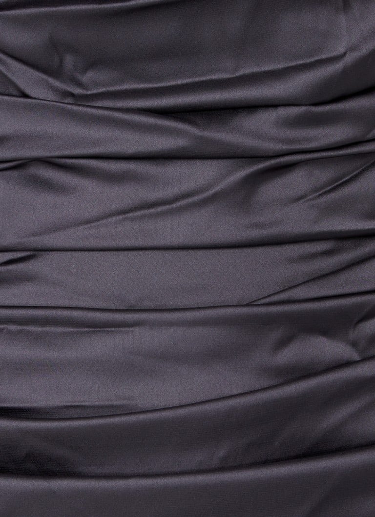 Chi Chi London satin maxi dress with pleat detail