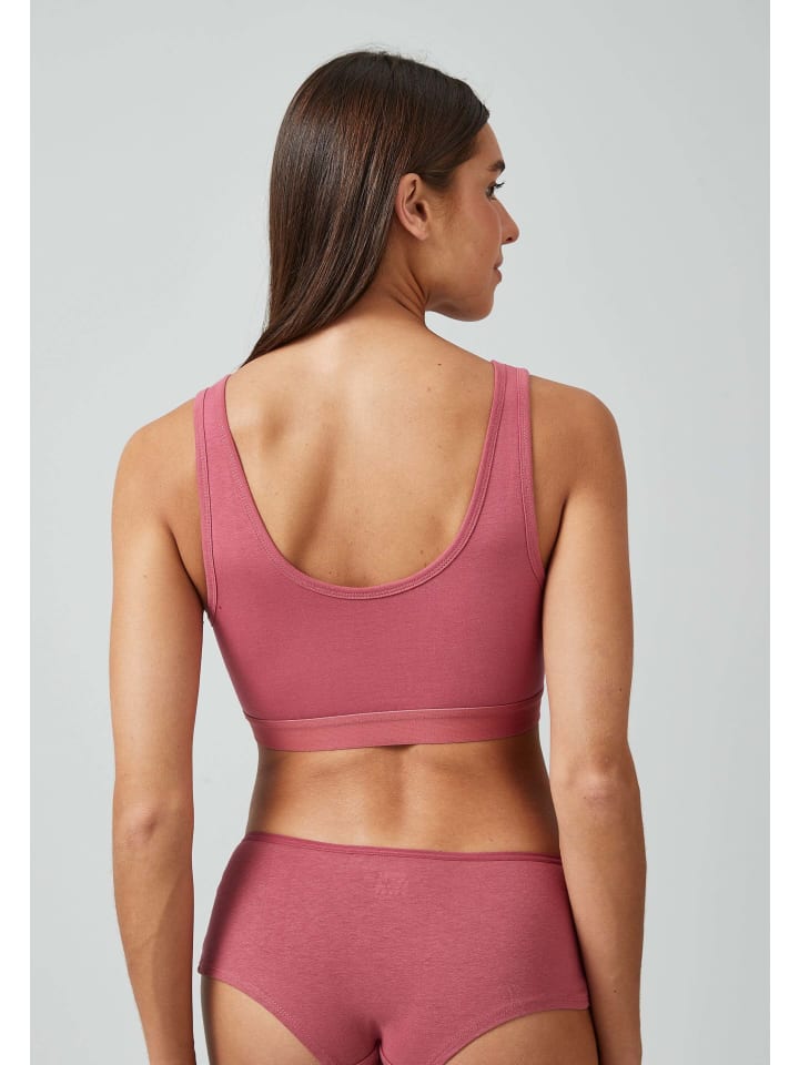 SNOCKS Soft BH aus Bio-Baumwolle 1 Stück in Mauve günstig kaufen
