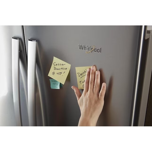 Whirlpool 24.5-cu ft 4-Door French Door Refrigerator with Ice Maker (Fingerprint Resistant Stainless Steel) ENERGY STAR
