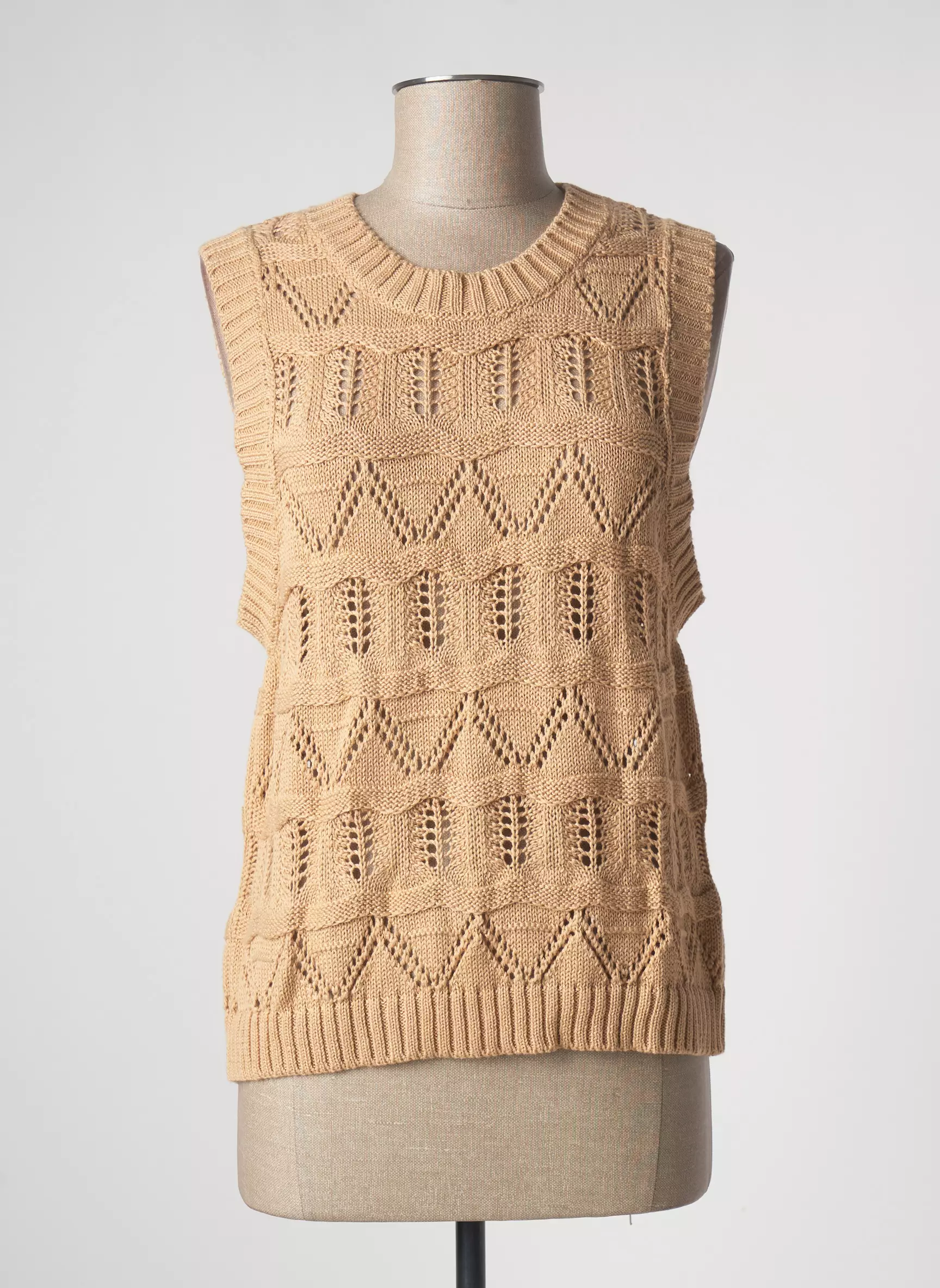 An Ge Pulls Femme couleur beige