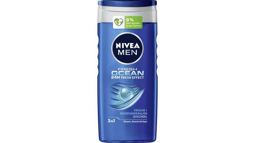 NIVEA MEN Duschgel Fresh Ocean 24H Fresh Effect 250 ml