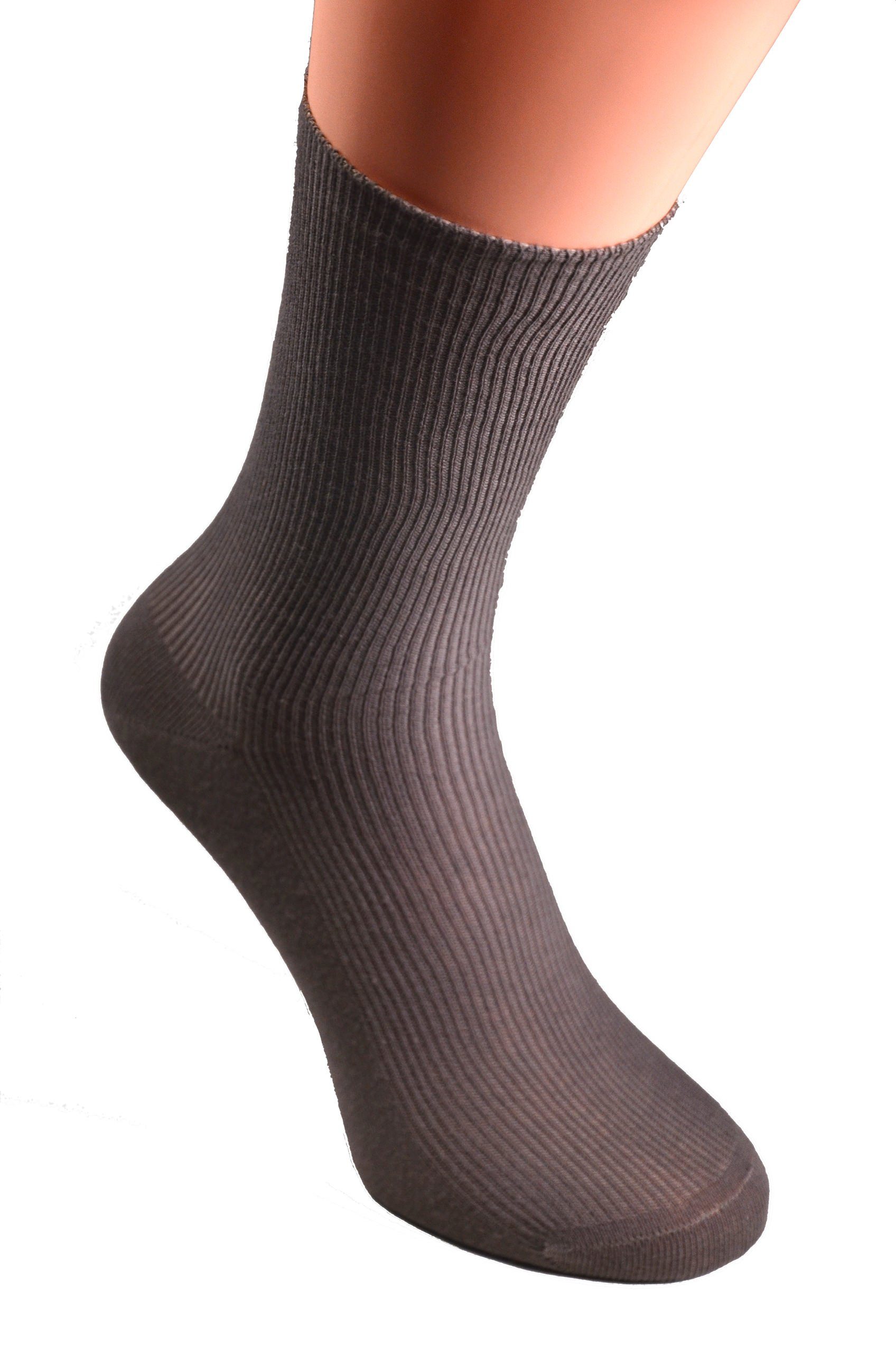 Cocain underwear Diabetikersocken Socken ohne Gummi Gesundheitssocken 100% Baumwolle (10-Paar) für Diabetiker geeignet