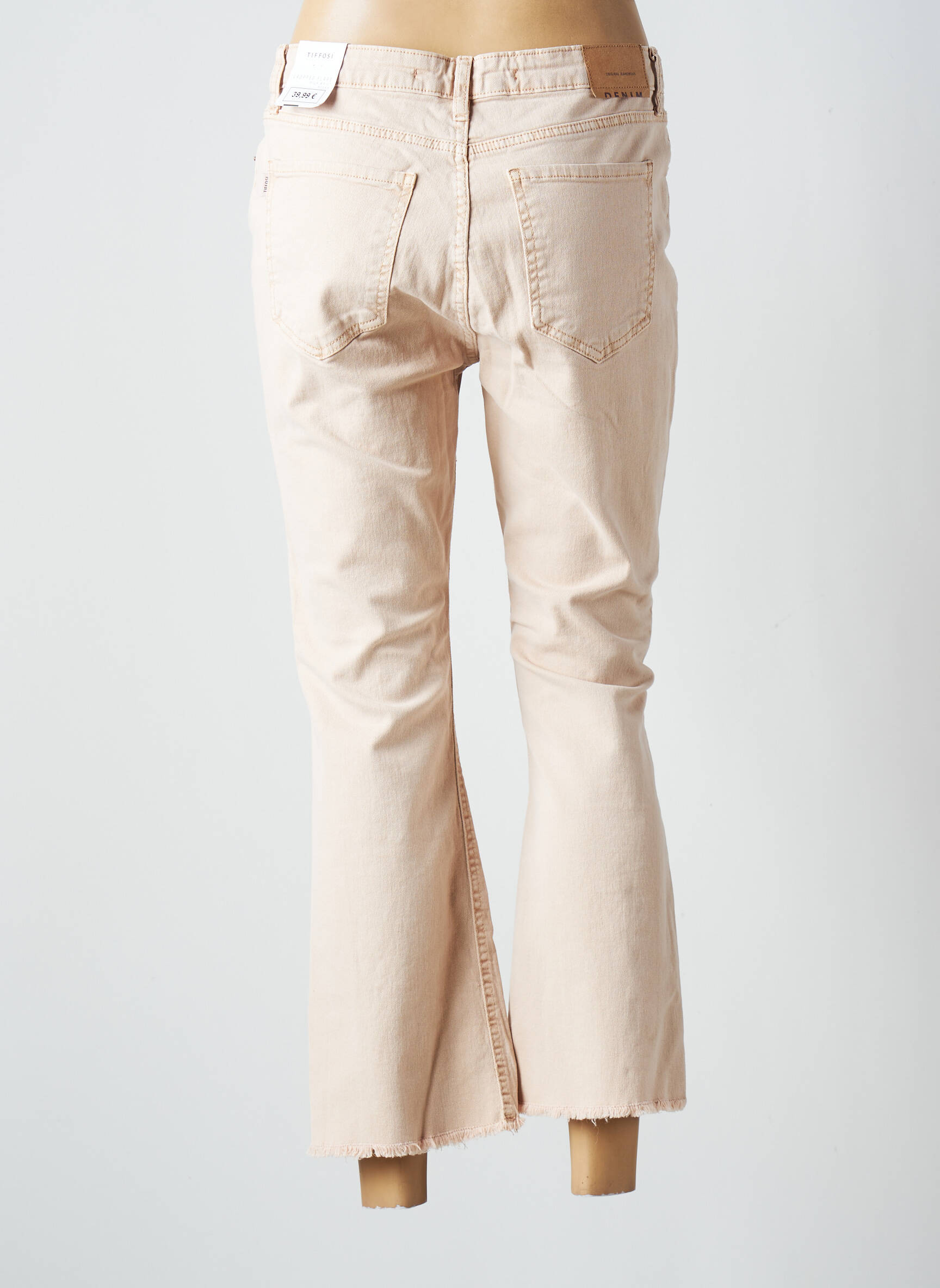 Tiffosi Jean Flare Femme couleur beige