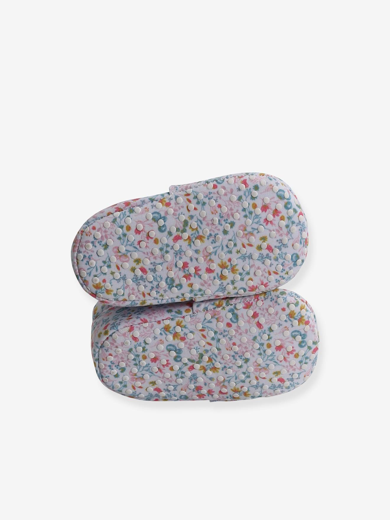 Chaussons de parc élastiqués bébé blanc imprimé