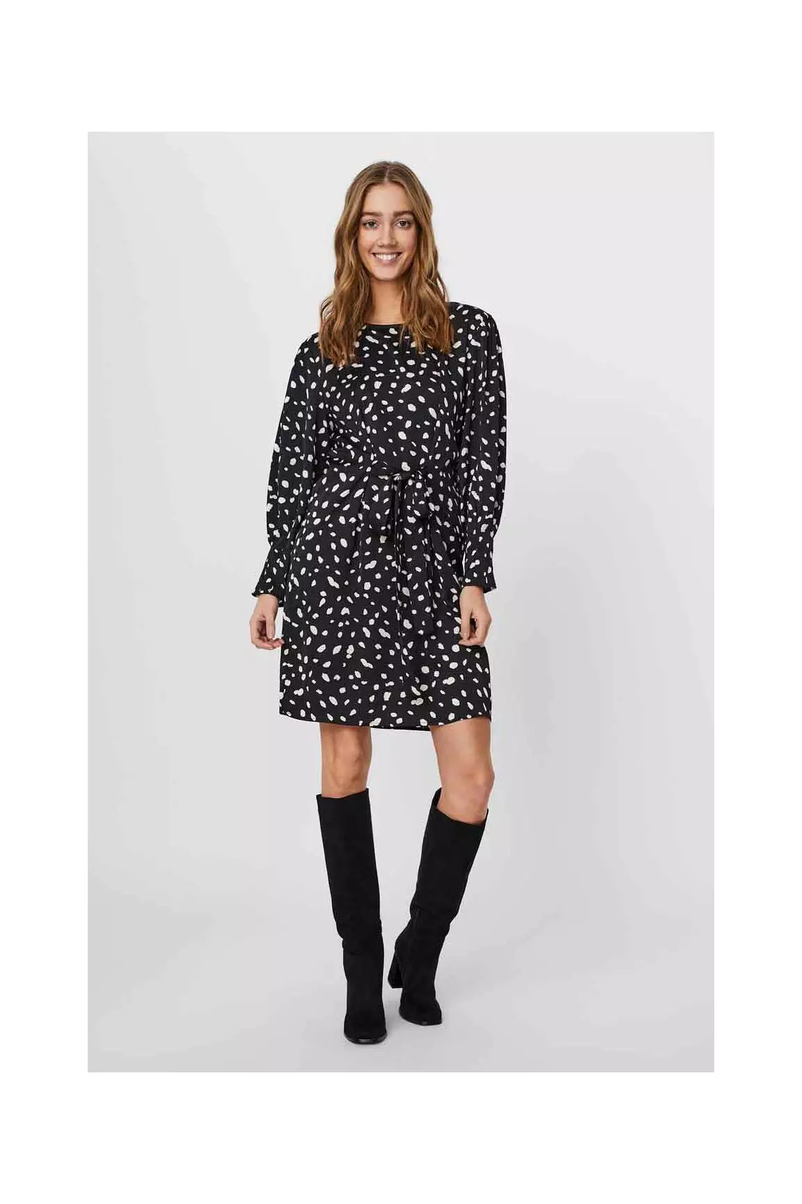 Vero Moda Robes Mi Longues Femme couleur noir