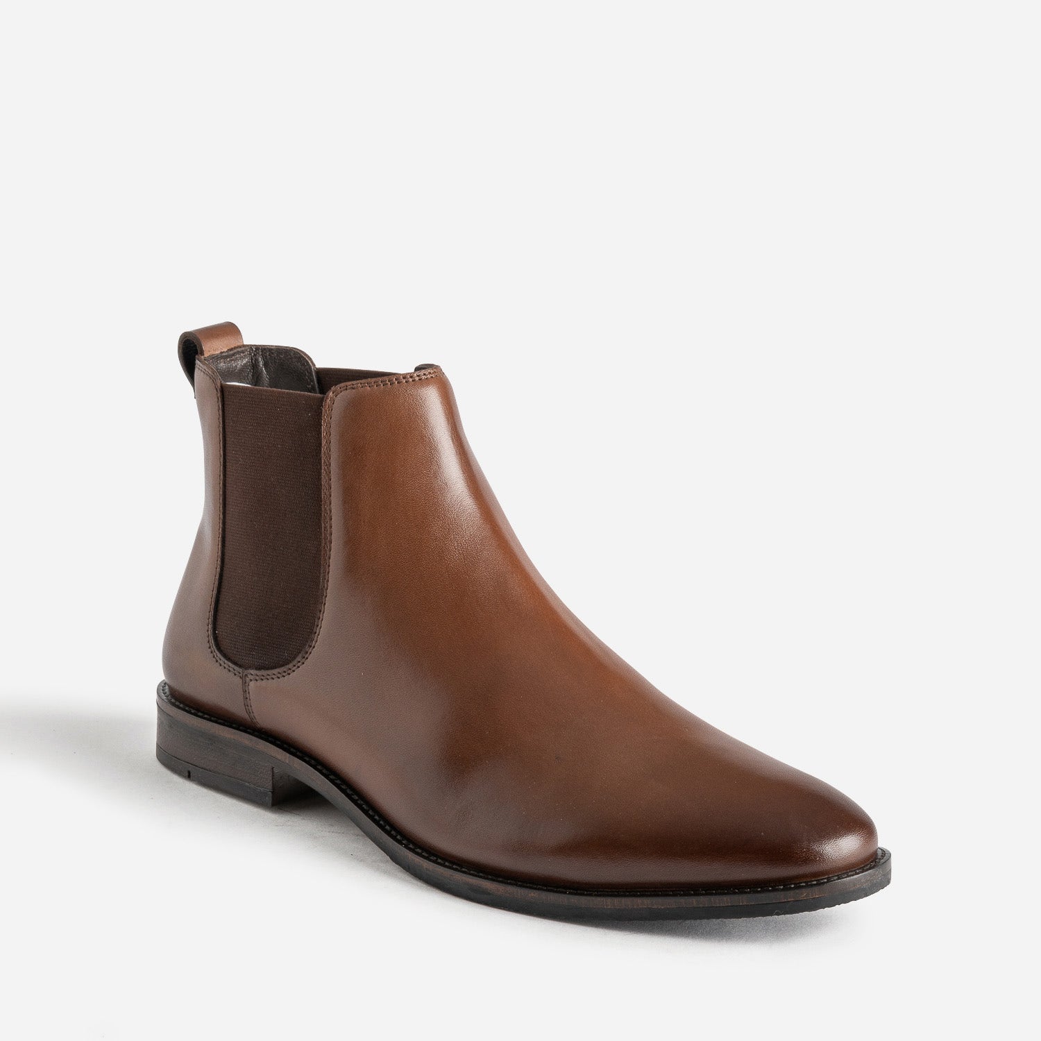 Chelsea boots marron cuir