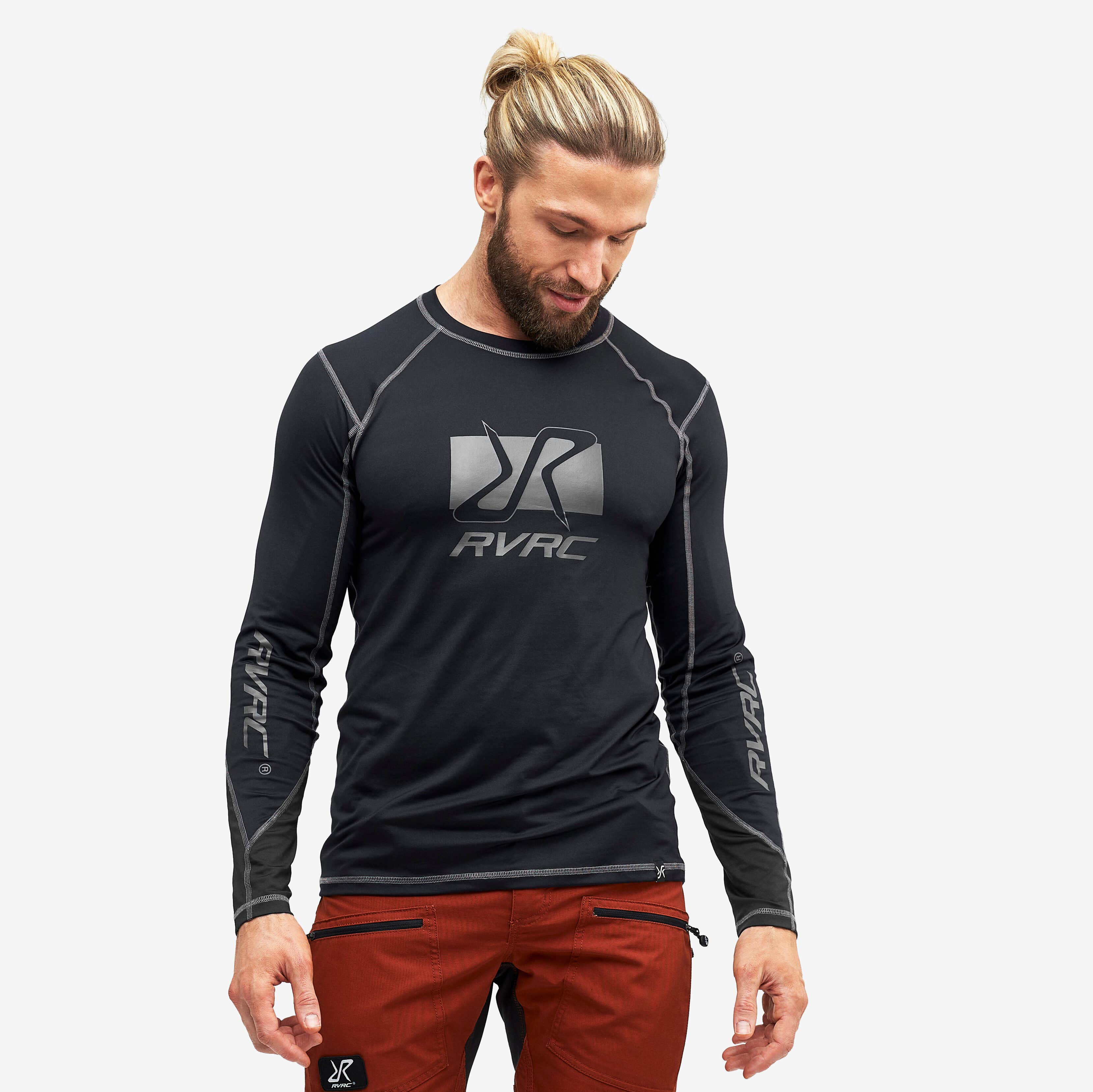 Trail Long Sleeve Tee Homme Black