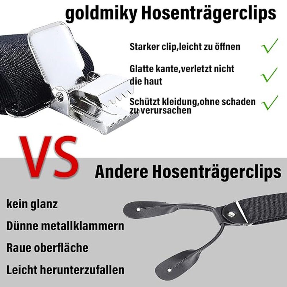 Tian Dee Hosenträger Hosenträger für Herren, Hosenträger Elastisch und verstellbar