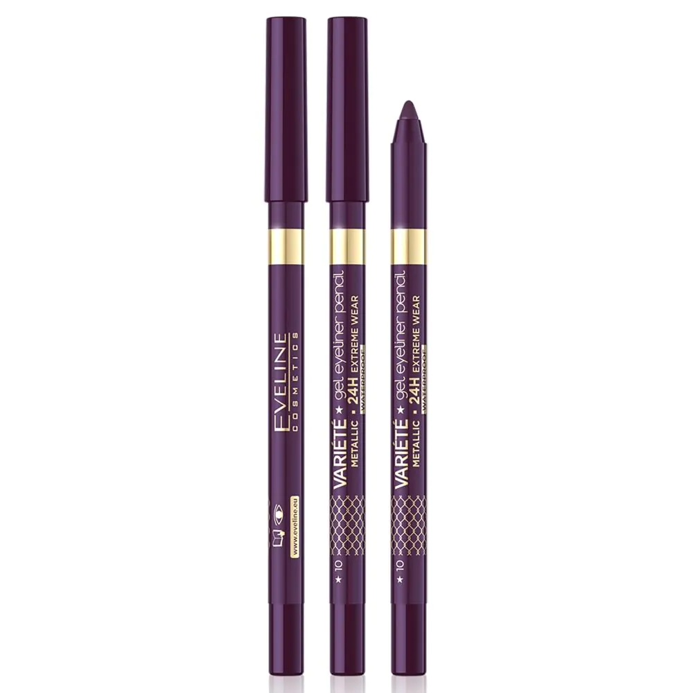 Eveline Variete Metallic Bronze Eyeliner 10 Aubergine
